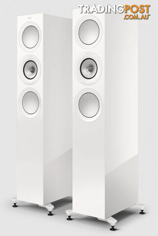 KEF R7 Meta Floorstanding Speakers in Gloss White (Pair)