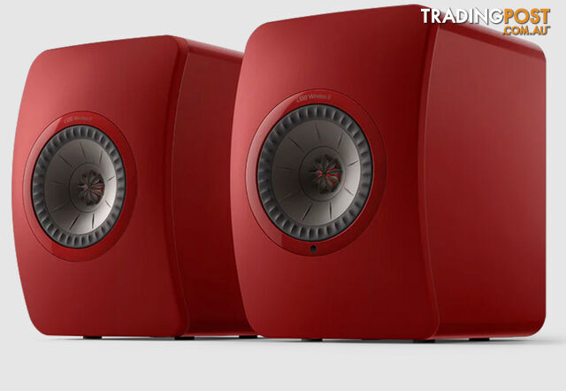 LS50 Wireless II Speakers in Lava Red (pair)