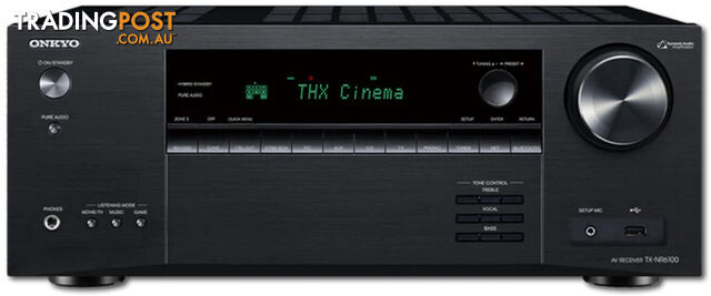Onkyo - TX-NR6100 7.2-Channel THX Certified AV Receiver