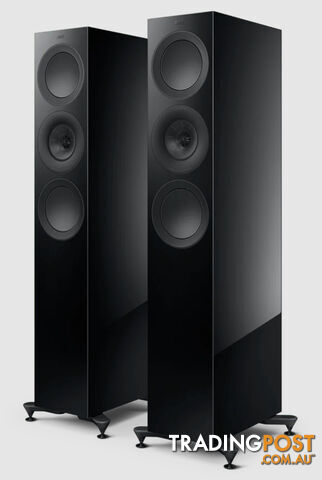 KEF R7 Meta Floorstanding Speakers in Gloss Black (Pair)