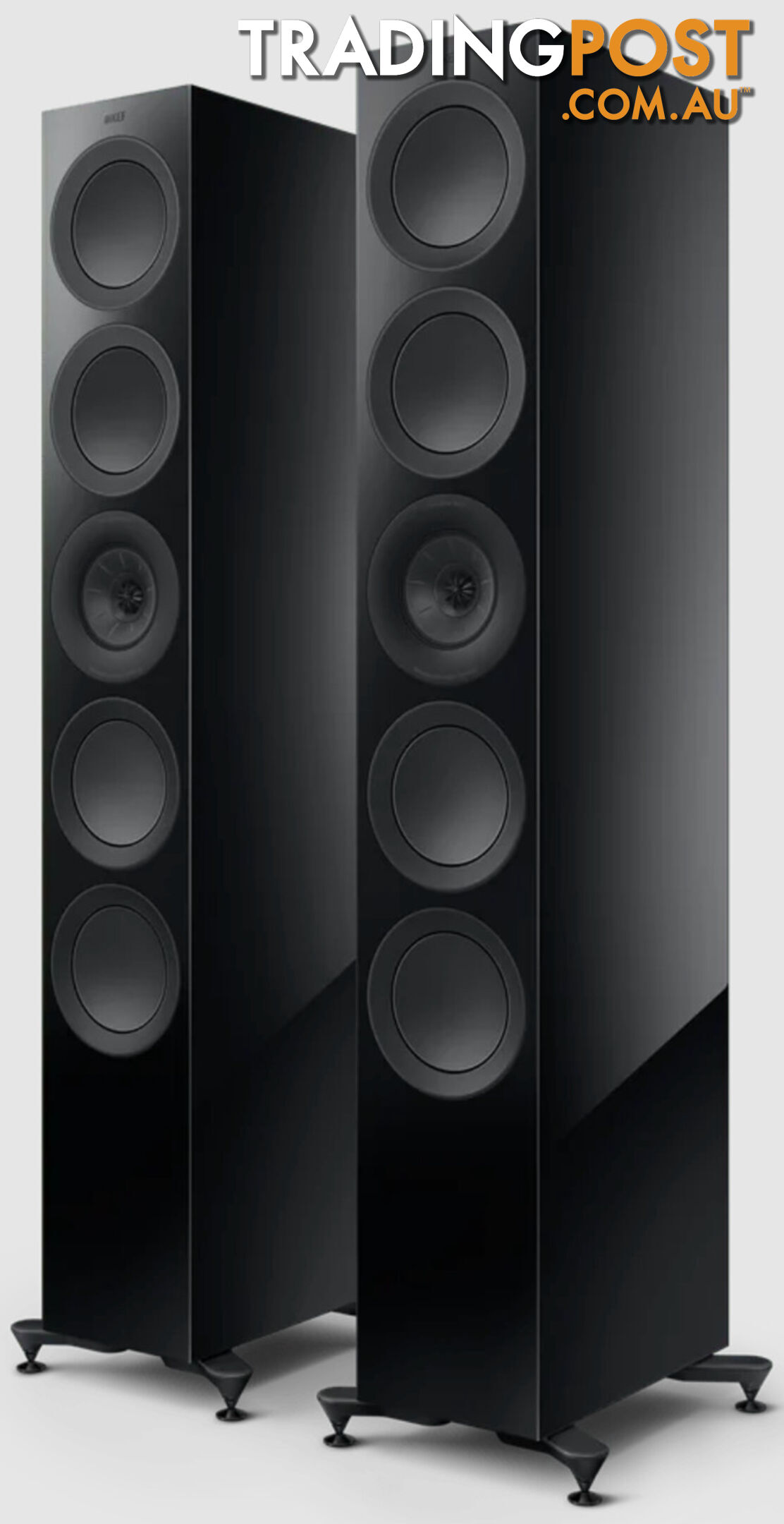 KEF R11 Meta Floorstanding Speakers in Gloss Black (Pair)