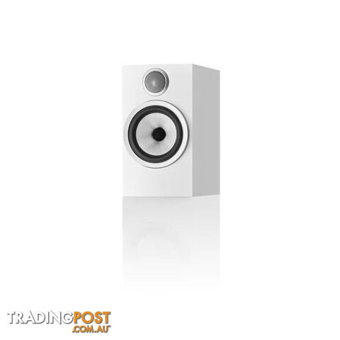 B&W 706 S3 Bookshelf Speakers in White