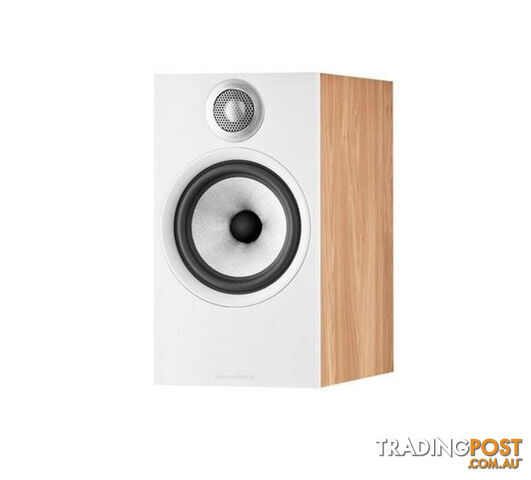 B&W 606 S3 Bookshelf Speaker (Pair) in Oak