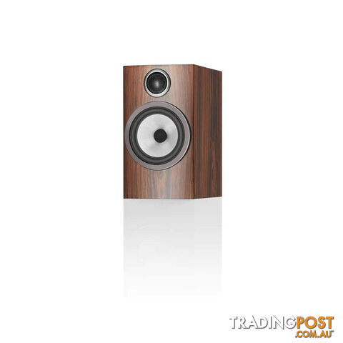 B&W 706 S3 Bookshelf Speakers in Mocha