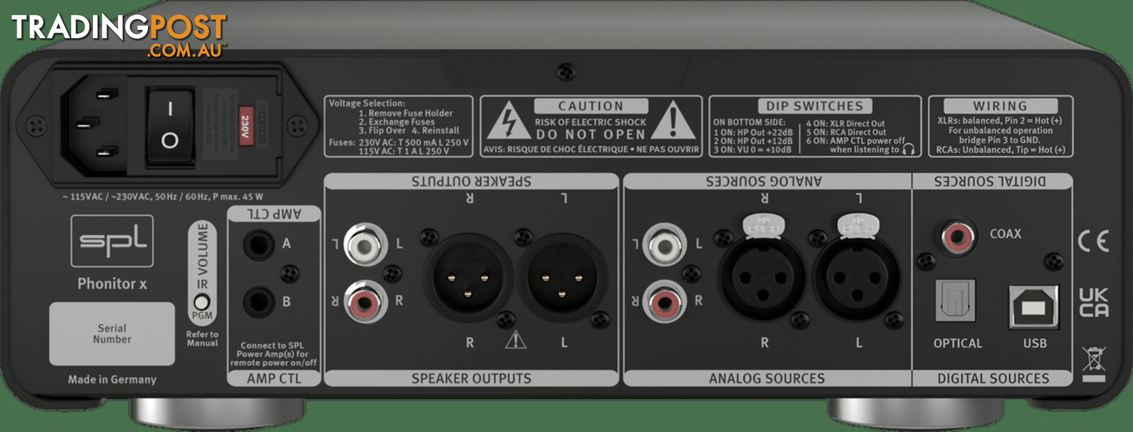 SPL Audio Phonitor x Headphone Amplifier & Preamplifier With DAC 768xs