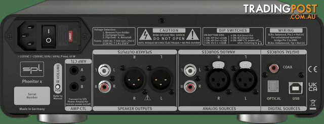 SPL Audio Phonitor x Headphone Amplifier & Preamplifier With DAC 768xs