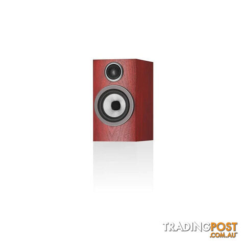 B&W 707 S3 Bookshelf Speakers in Rosenut
