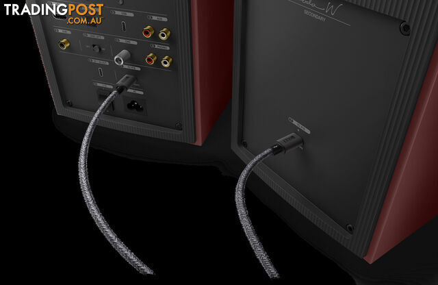 KEF Coda W Active Speakers in Vintage Burgundy - photo 5 of 12