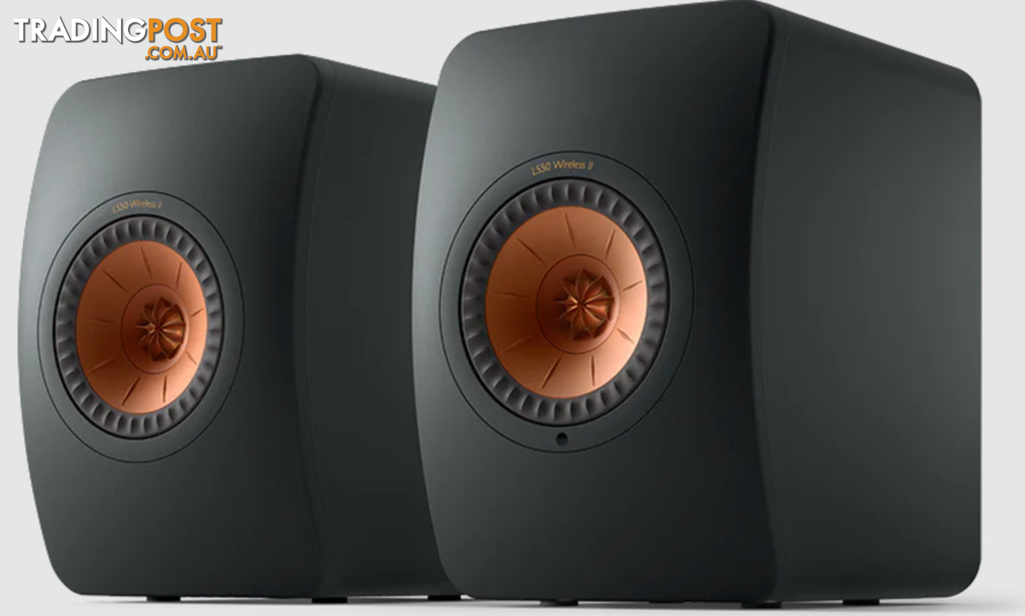 KEF LS50 Wireless II Speakers in Carbon Black (pair)