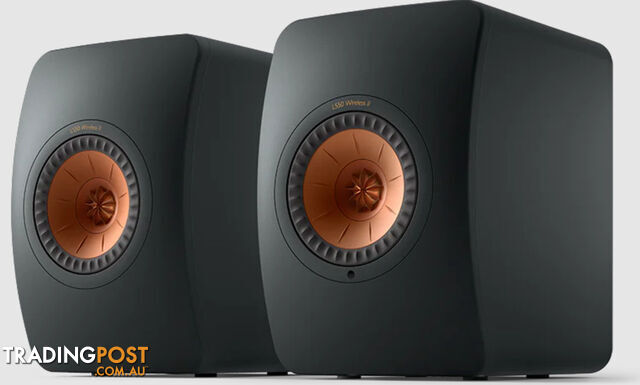 KEF LS50 Wireless II Speakers in Carbon Black (pair)