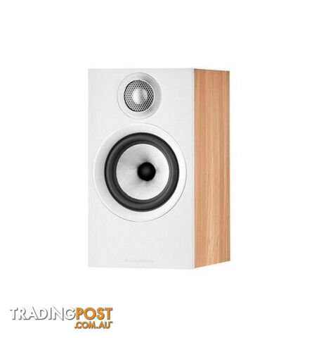 B&W 607 S3 Bookshelf Speaker (Pair) in Oak