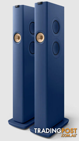 KEF LS60 Wireless Floorstanding Speakers Speakers in Royal Blue (pair)
