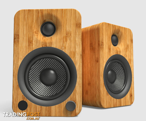 Kanto Audio YU4 Active Speakers in Bamboo