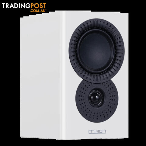 Mission LX-1 MK II Bookshelf Speakers in Lux White Matte