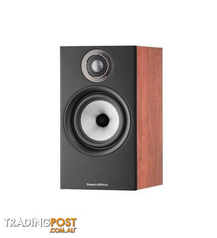 B&W 607 S3 Bookshelf Speaker (Pair) in Red Cherry