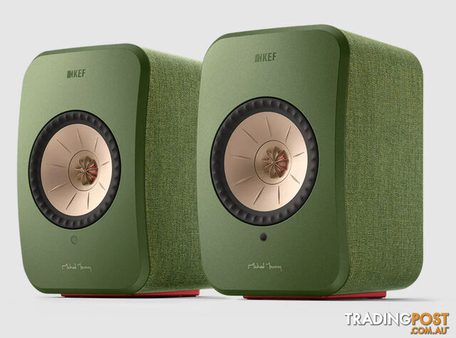 KEF LSX II Wireless Powered Bookshelf Speakers (pair) in Soundwave