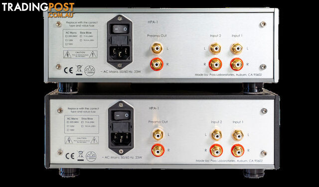 Pass Labs HPA-1C Stereo Headphone Amplifier in Silver - photo 5 of 6
