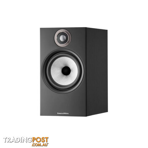 B&W 606 S3 Bookshelf Speaker (Pair) in Matte Black