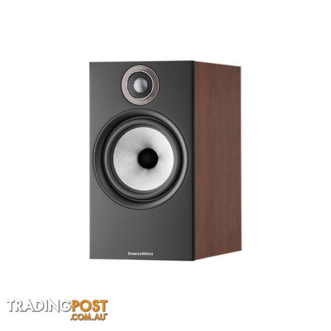 B&W 606 S3 Bookshelf Speaker (Pair) in Red Cherry