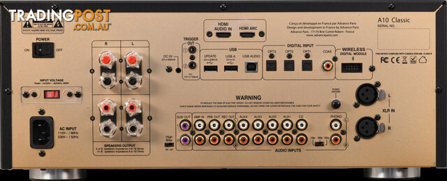 Advance Paris A10 Hybrid Stereo Amplifier - photo 2 of 2