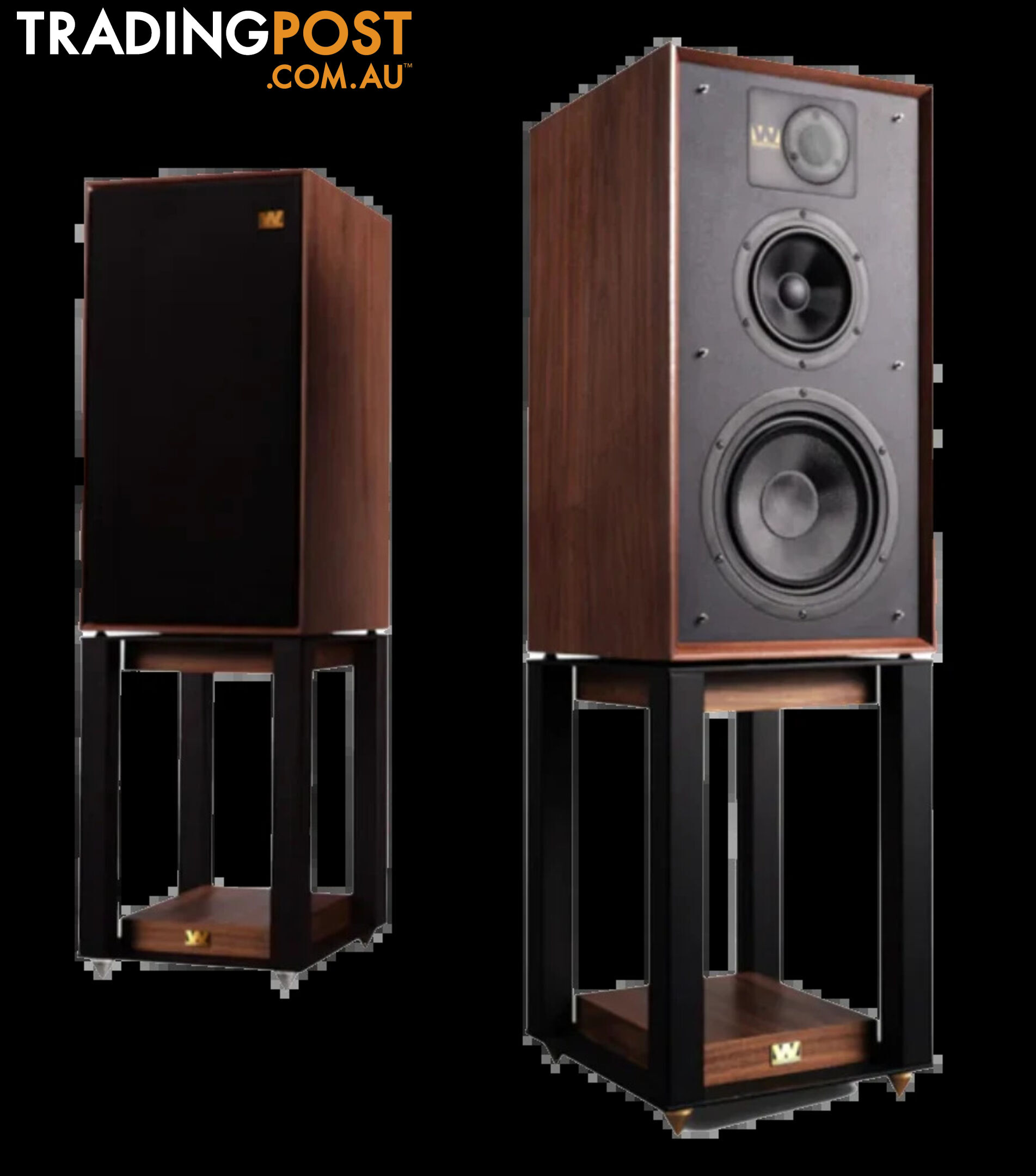 Wharfedale Linton 85th Anniversary Speakers with Stands