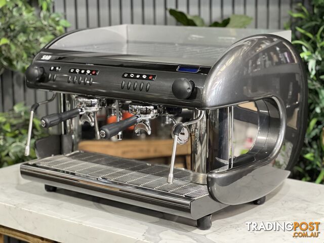 SAB ELLIPSE 2 GROUP ESPRESSO COFFEE MACHINE BLACK / GREY USED