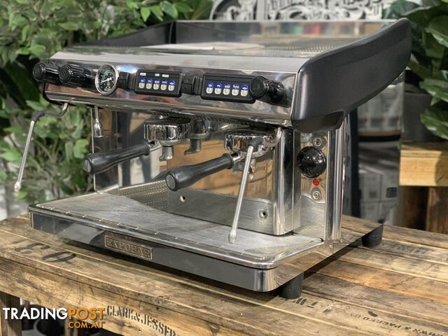 EXPOBAR MEGACREM 2 GROUP STAINLESS HIGH CUP ESPRESSO COFFEE MACHINE