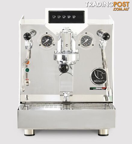 BRUGNETTI GIULIETTA AV 1 GROUP ESPRESSO COFFEE MACHINE BRAND NEW WHITE