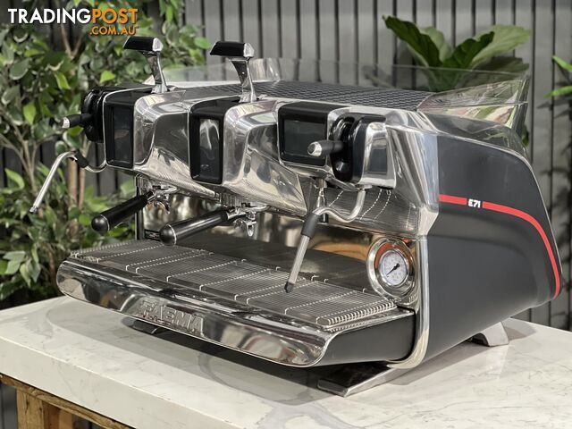 FAEMA E71 GTI 2 GRP ESPRESSO COFFEE MACHINE BLACK & STAINLESS - USED