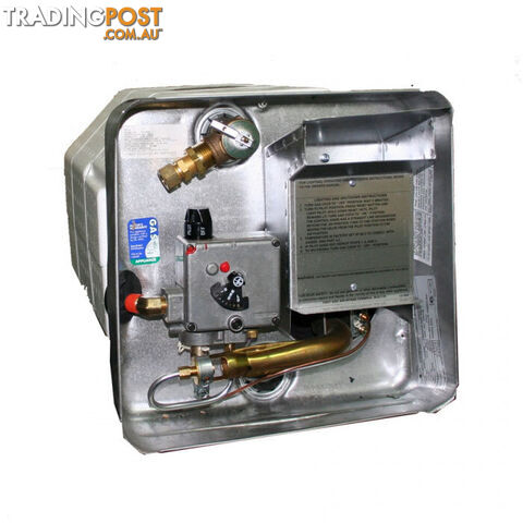 Storage gas hot water system with door