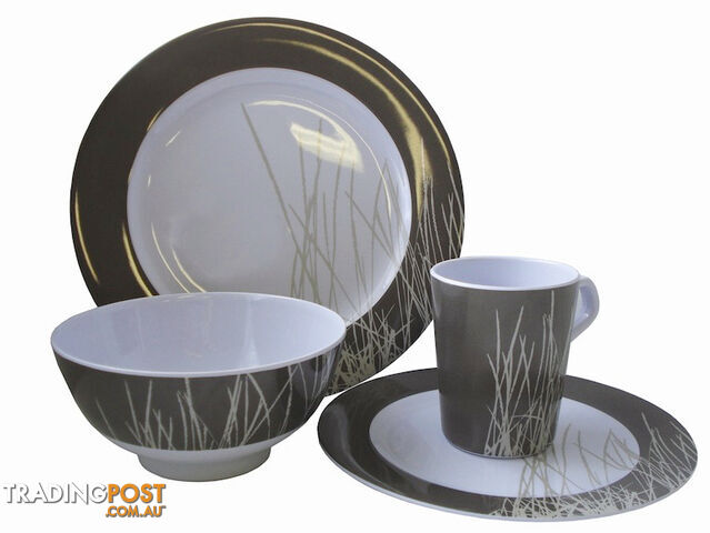 Coast to Coast Melamine 16 Piece Dinner Set (Sahara)