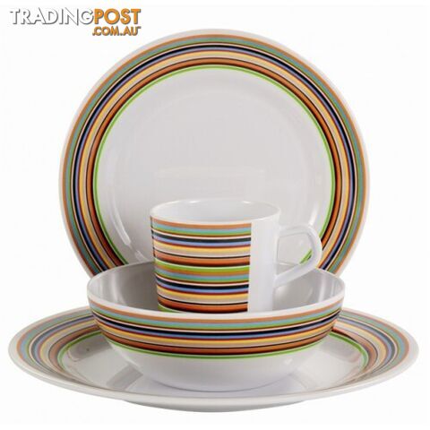 Coast to Coast Melamine 16 Piece Dinner Set (Candy)