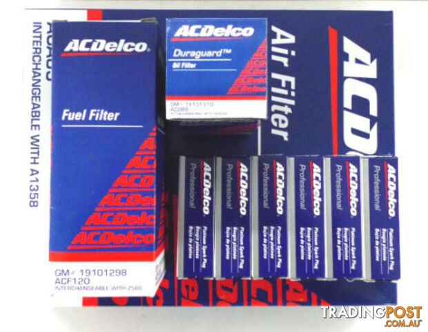 Genuine ACDelco Oil Fuel Air Filter Spark Plugs for Holden Commodore VZ V6