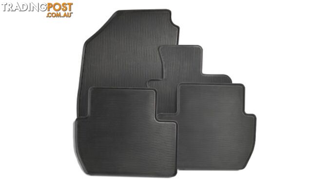 Genuine Mitsubishi Triton MQ Rubber Floor Mat Set - Front and Rear 2015-Current