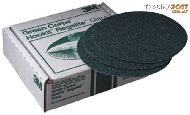 3Mâ¢ Green Corpsâ¢ Hookitâ¢ Regaliteâ¢ Disc, 00521, 8 in, 80E, 25 discs per box, 1 box