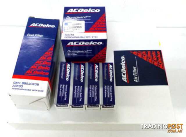 Genuine ACDelco Oil Air Fuel Filter Spark Plugs for Holden Astra TS 4cyl 1.8L 1998-2004