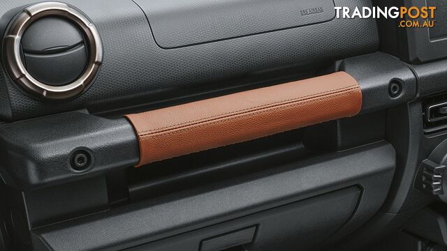 Genuine Suzuki Jimny Cover, Assistant Grip, Brown With Silver Stitching 2018 Onwards