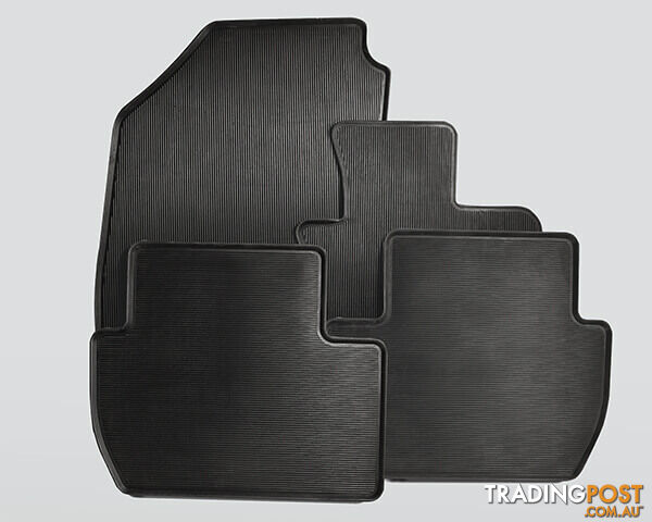 Genuine Mitsubishi Triton Rubber Mat Set - Front & Rear