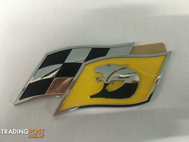 Genuine HSV VE VF Bootlid Badge - Yellow Flag