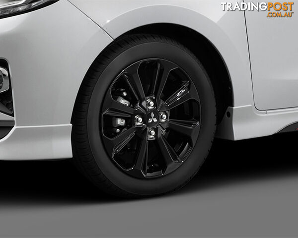 Genuine Mitsubishi Mirage Set of Four 15" Black Alloy Wheels