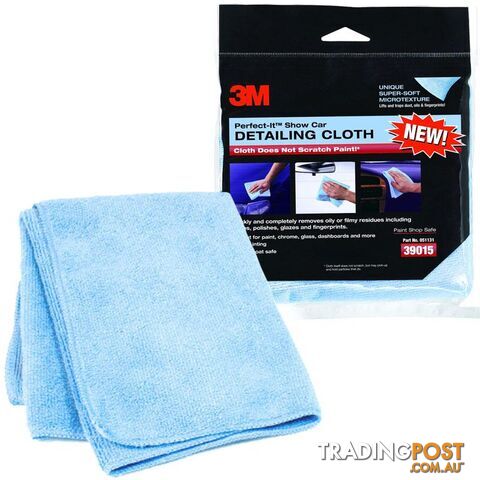 3Mâ¢ Perfect-It Auto Car Detailing Blue Cloths Non Scratch Streak 06020 X 6