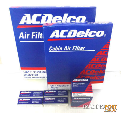 Genuine ACDelco Oil Cabin Air Filter Spark Plugs for Holden Cruze JG JH 1.4L 2009-Current