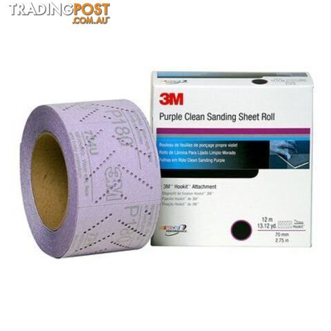 3Mâ¢ Hookitâ¢ Purple Clean Sanding Sheet Roll 30705