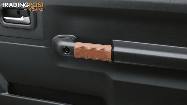 Genuine Suzuki Jimny Cover, Inside Door Handle, Brown With Silver Stitching 2018 Onwards