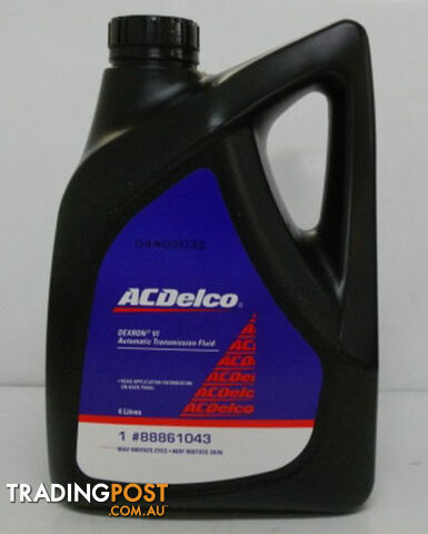 Genuine ACDelco DEXRON VI Fluid 4L for Holden Commodore VE VF Auto Transmissions