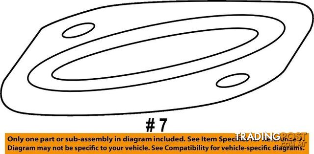 Genuine GM OEM Exhaust-Front Pipe Gasket 23238284 - photo 2 of 2