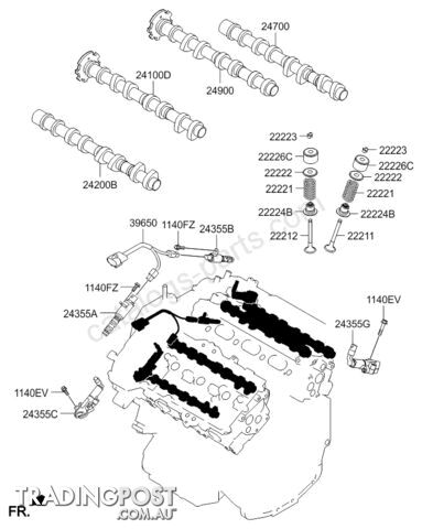 Genuine KIA Sorento CVVT Assy-Exhaust 2015-Current - photo 2 of 2