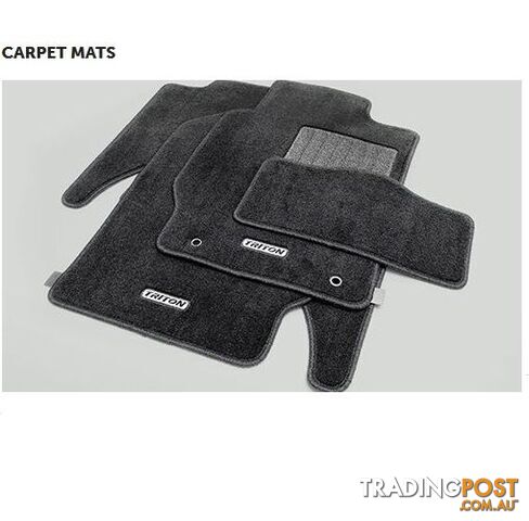 Genuine Mitsubishi Triton Carpet Mat Set - Front & Rear