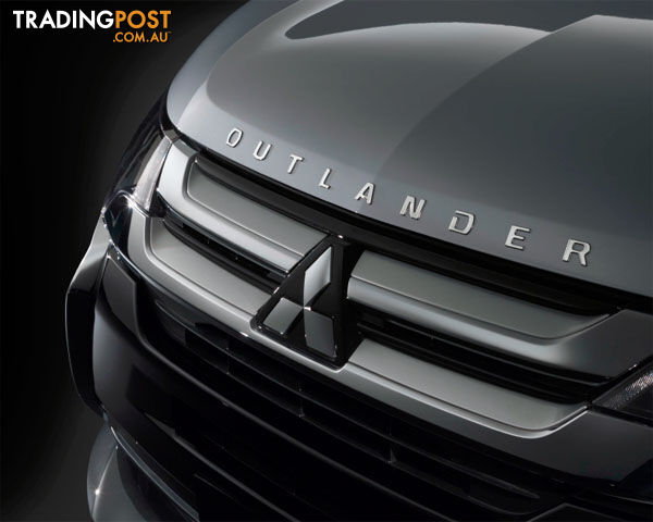 Genuine Mitsubishi Outlander Bonnet Badge Emblem - Black 2014-Current
