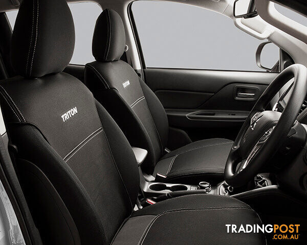 Genuine Mitsubishi Triton MQ Neoprene Front Seat Covers Single Cab 2015-Current